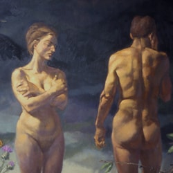 Adam and Eve • 54 x 48 inches, oil on canvas