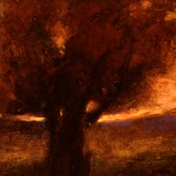 Fire Tree • 8 x 10 inches, oil on panel