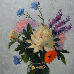 Birthday Flowers • 20 x 16 inches, oil on panel